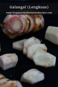 galangal root and galangal slices