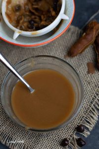 tamarind juice in a glass bowl, after straining