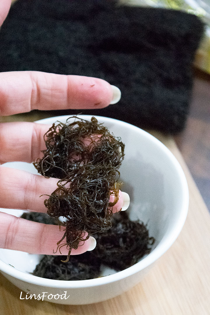 soaked fatt choy, black moss
