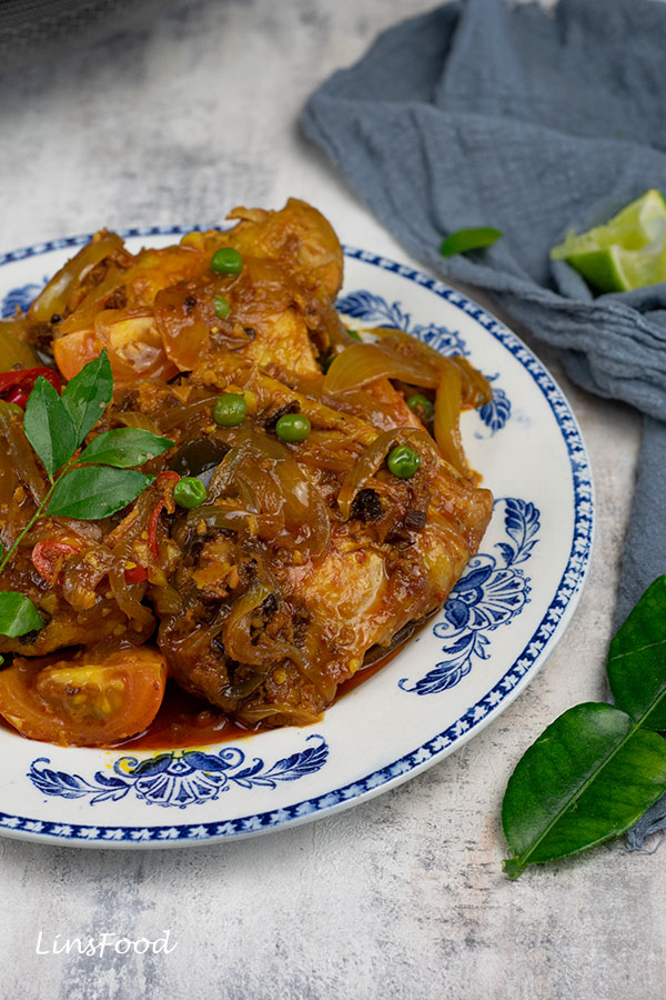 plate of spicy chicken